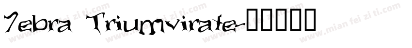 7ebra Triumvirate字体转换